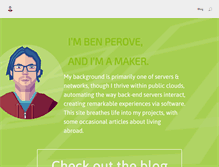 Tablet Screenshot of benperove.com